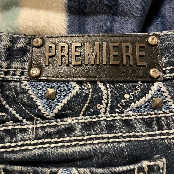 Cute diamond pocket silver jeans - Picture 2 of 4